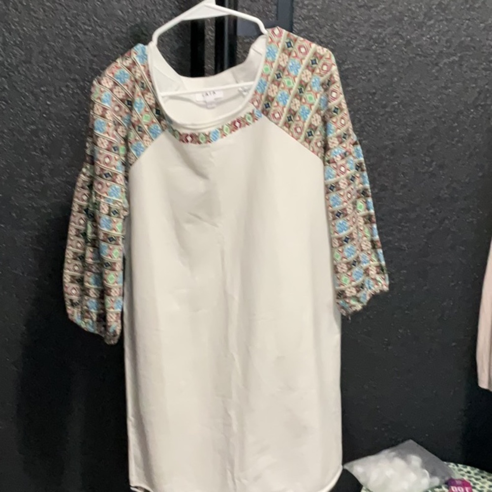 Cozy sweatshirt material dress